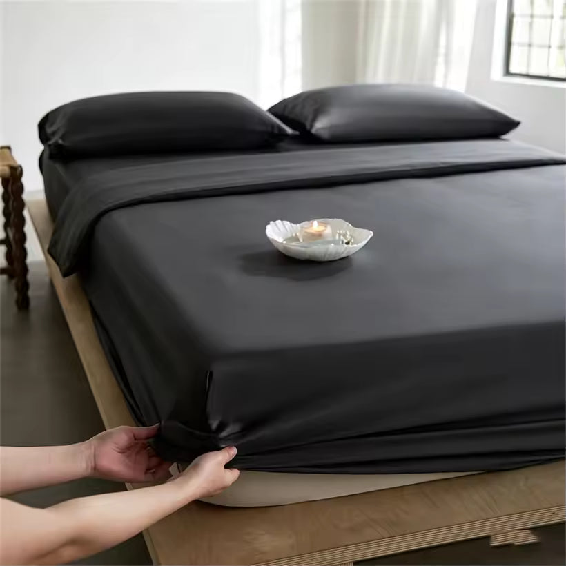 Mulberry Silk Fitted Sheet – All-Round Elastic Mattress Cover (SB59)