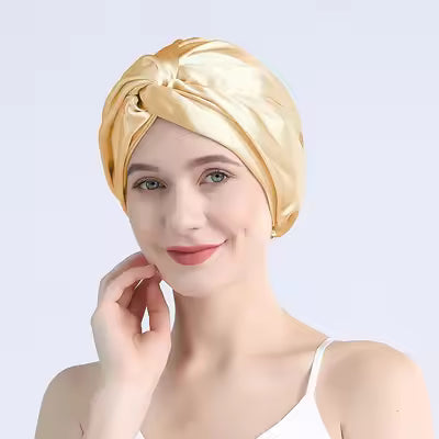 100% Mulberry Silk Twist Sleep Turban for Curls (SB27)