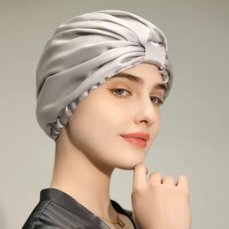 100% Mulberry Silk Protective Sleep Bonnet (SB26)