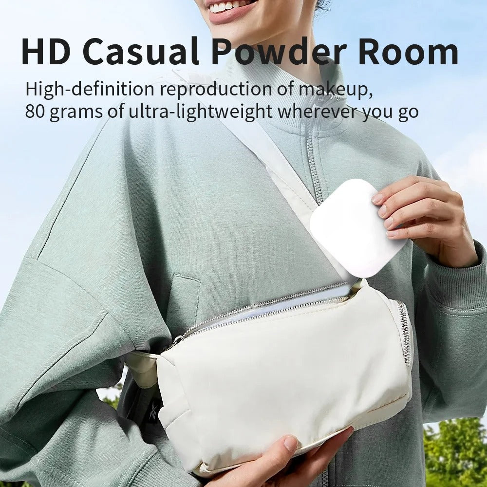 Small Pocket LED Travel Makeup Mirror, 3 lighting model with 10X Magnification