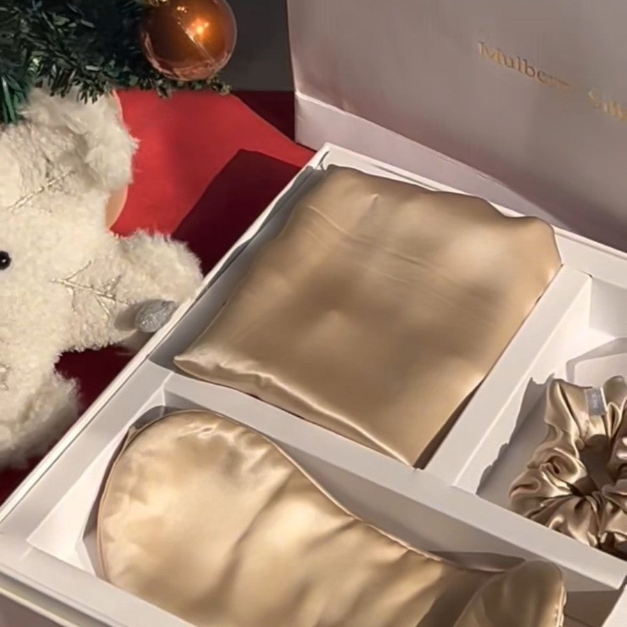 Luxury Mulberry Silk Gift Set – 3-Piece, 19 Momme (SB65)