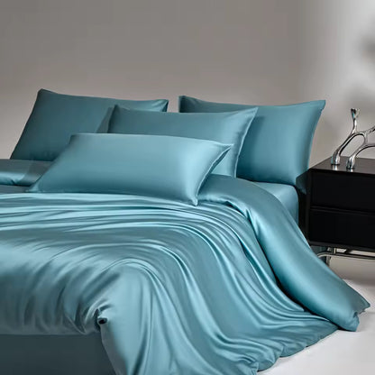 6A Mulberry Silk Bedding Set – Duvet Cover, Sheet & Pillowcases (SB47)