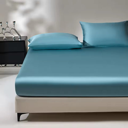 19 Momme Mulberry Silk Fitted Sheet – 25/35cm Deep Pocket (SB46)