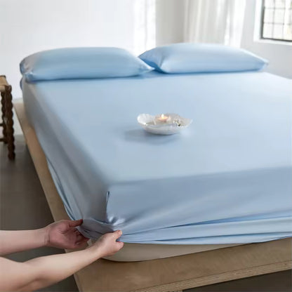 Mulberry Silk Fitted Sheet – All-Round Elastic Mattress Cover (SB59)