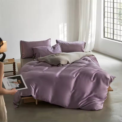 22 Momme Mulberry Silk Bedding Set – Duvet Cover & Pillowcases (SB58)