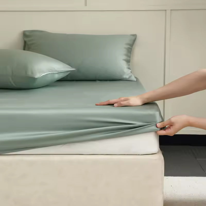 23 Momme Mulberry Silk Fitted Sheet – 30cm Deep Mattress Cover (SB60)