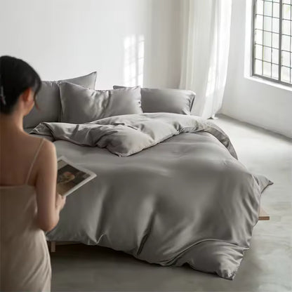 22 Momme Mulberry Silk Bedding Set – Duvet Cover & Pillowcases (SB58)