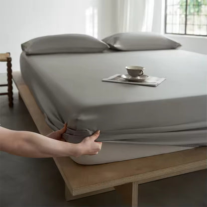Mulberry Silk Fitted Sheet – All-Round Elastic Mattress Cover (SB59)