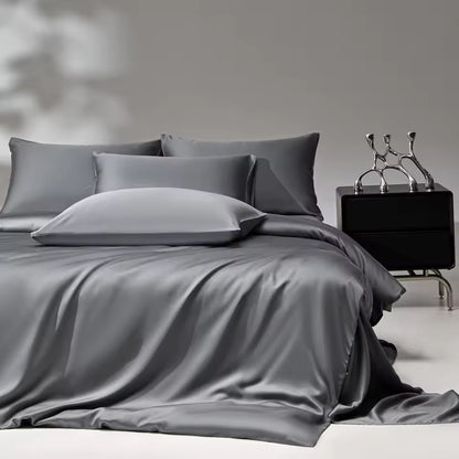 6A Mulberry Silk Bedding Set – Duvet Cover, Sheet & Pillowcases (SB47)