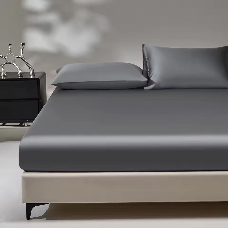 19 Momme Mulberry Silk Fitted Sheet – 25/35cm Deep Pocket (SB46)