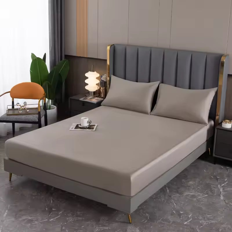 22 Momme Mulberry Silk Fitted Sheet – 25cm Deep Mattress Cover (SB48)