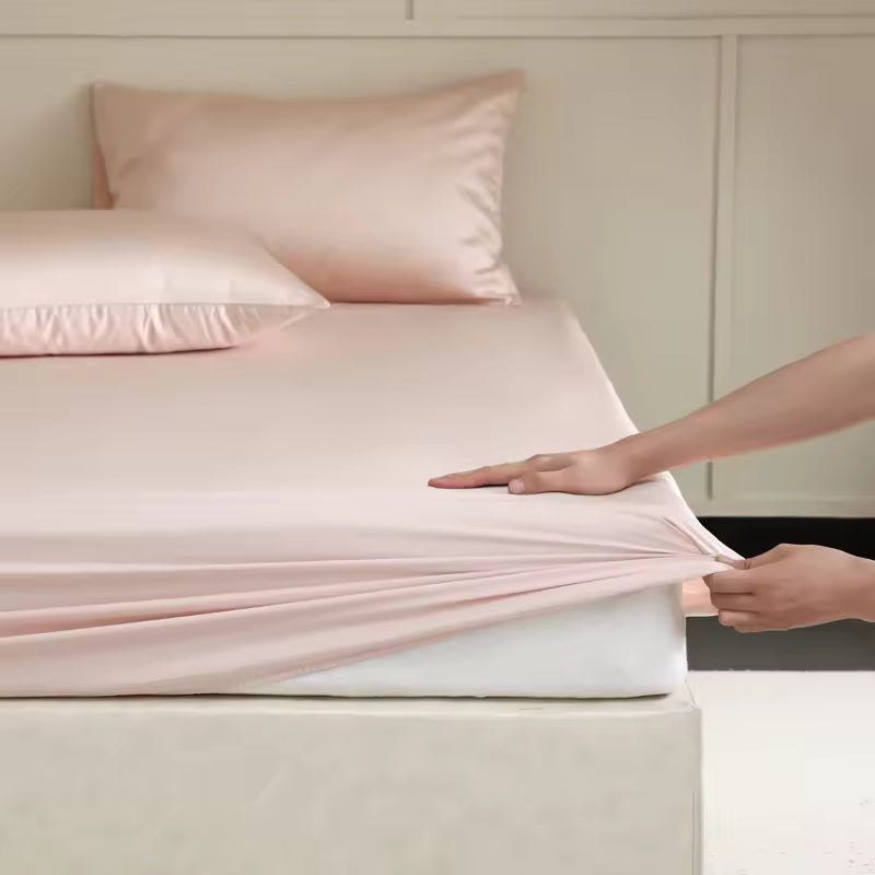 23 Momme Mulberry Silk Fitted Sheet – 30cm Deep Mattress Cover (SB60)