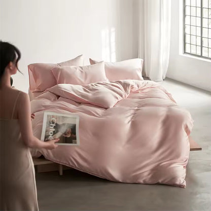 22 Momme Mulberry Silk Bedding Set – Duvet Cover & Pillowcases (SB58)