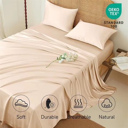 OEKO-TEX 100% Mulberry Silk Bed Sheet Set (SB45)