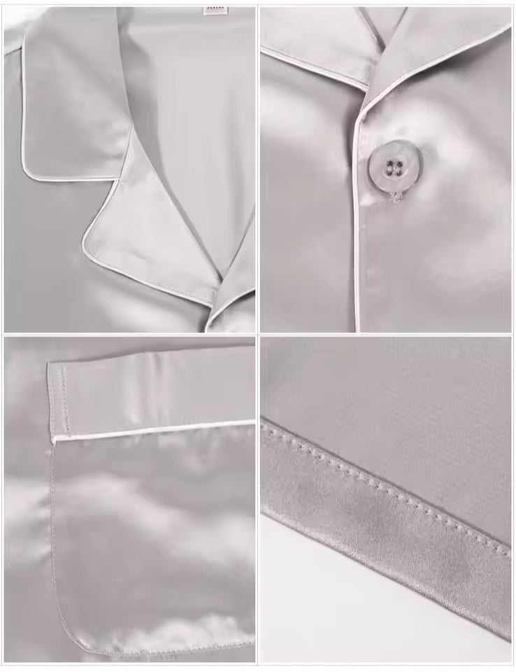 Men’s 19 Momme 100% Mulberry Silk Pyjama Set (SB38)