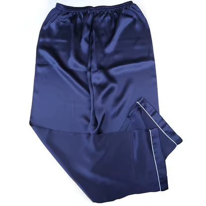 Men’s 100% Mulberry Silk Long Sleeve Pyjama Set, 19 Momme (SB36)