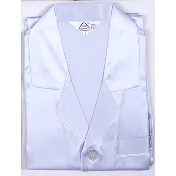 Men’s 100% Mulberry Silk Long Sleeve Pyjama Set, 19 Momme (SB36)