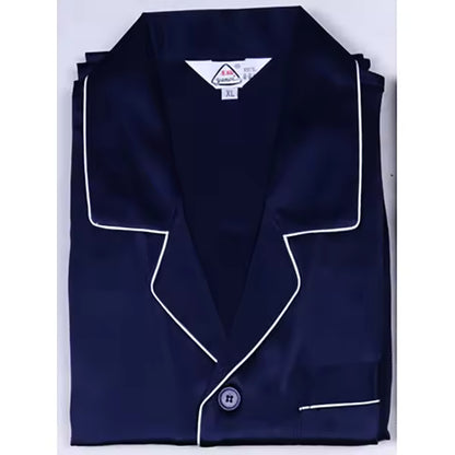 Men’s 100% Mulberry Silk Long Sleeve Pyjama Set, 19 Momme (SB36)