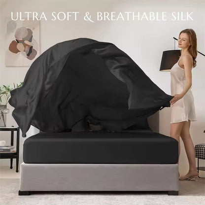 500 TC Mulberry Silk Flat Sheet – Solid Colour Top Sheet (SB51)