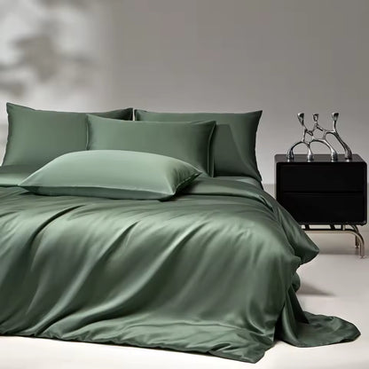 6A Mulberry Silk Bedding Set – Duvet Cover, Sheet & Pillowcases (SB47)