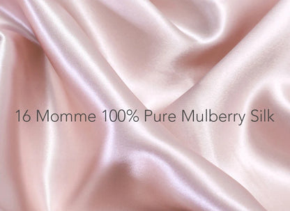 100% Mulberry Silk Long Sleep Bonnet – Adjustable Tie Band for Braids, Curls & Dreadlocks (SB20)
