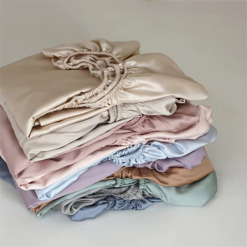 23 Momme Mulberry Silk Fitted Sheet – 30cm Deep Pocket (SB52)