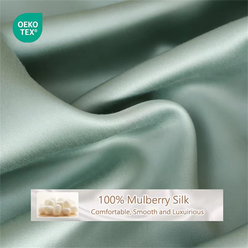 23 Momme Mulberry Silk Fitted Sheet – 30cm Deep Pocket (SB52)