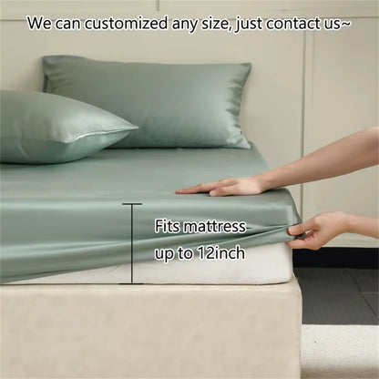 23 Momme Mulberry Silk Fitted Sheet – 30cm Deep Pocket (SB52)
