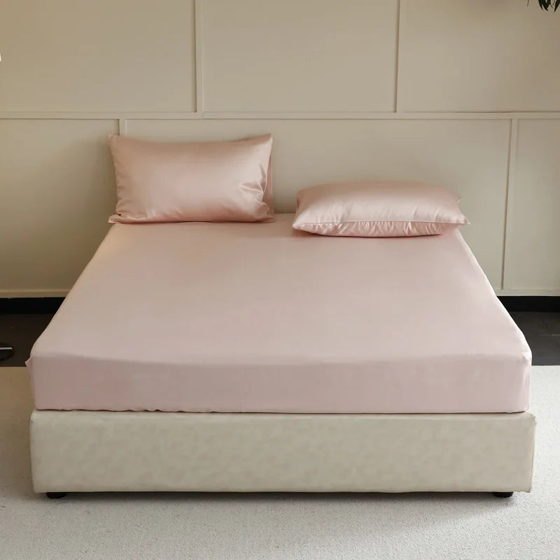 100% Mulberry Silk Fitted Sheet with Elasticated Corners (SB13)