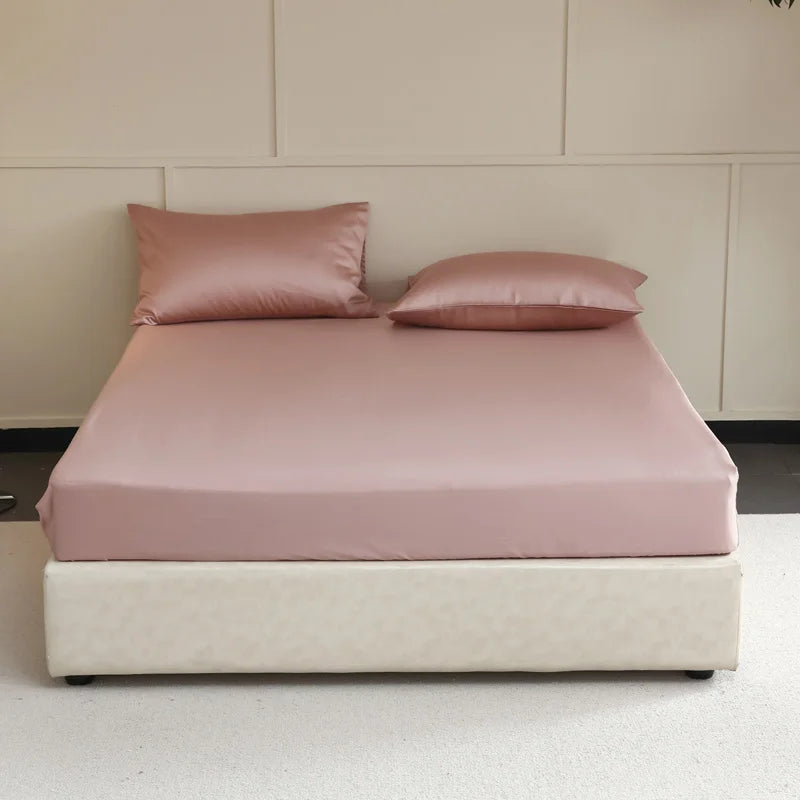 100% Mulberry Silk Fitted Sheet with Elasticated Corners (SB13)