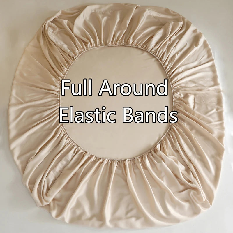 100% Mulberry Silk Fitted Sheet with Elasticated Corners (SB13)