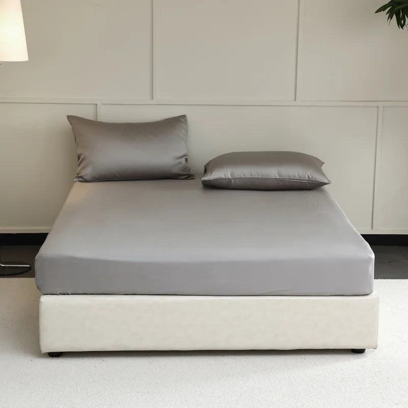 100% Mulberry Silk Fitted Sheet with Elasticated Corners (SB13)
