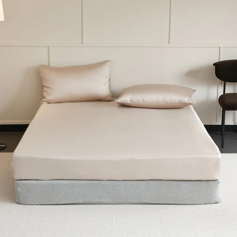 100% Mulberry Silk Fitted Sheet with Elasticated Corners (SB13)
