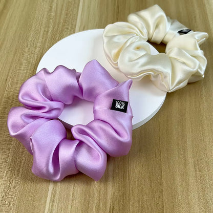 100% Mulberry Silk Oversized Scrunchies, 19 Momme (SB17)