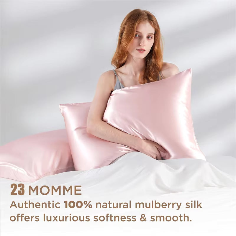 2-Piece 23 Momme Mulberry Silk Pillowcase Set – Envelope Closure (SB61)
