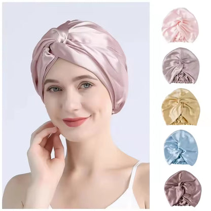 100% Mulberry Silk Twist Sleep Turban for Curls (SB27)