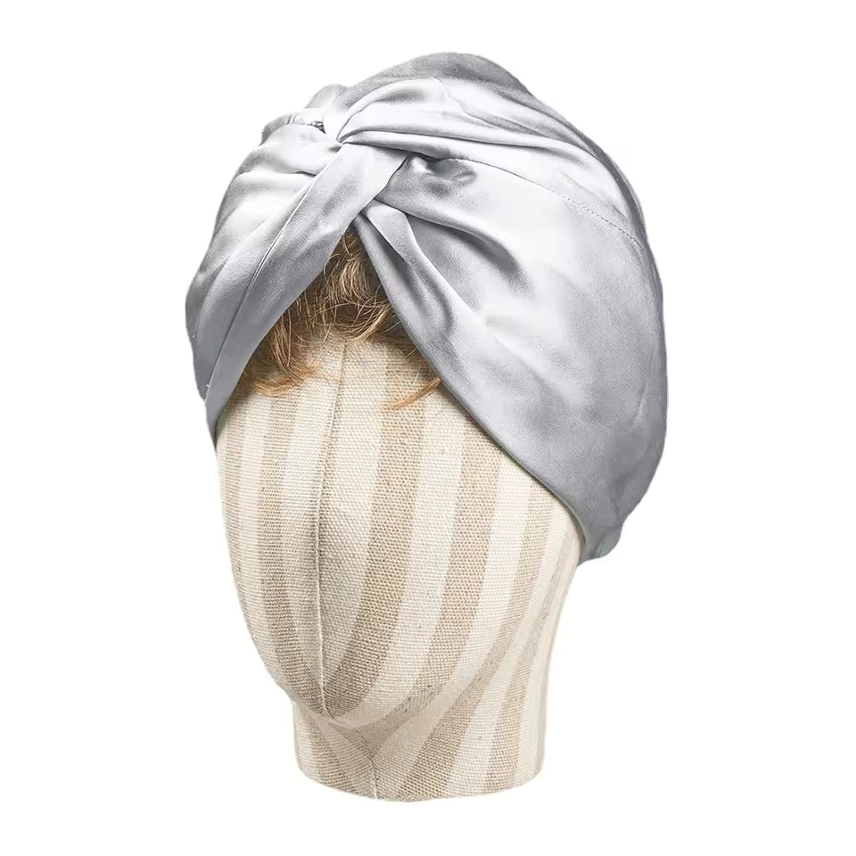 100% Mulberry Silk Twist Sleep Turban for Curls (SB27)