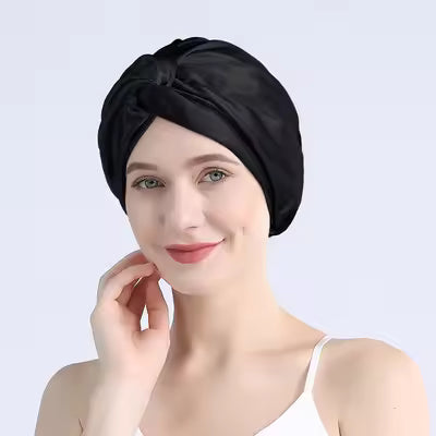 100% Mulberry Silk Twist Sleep Turban for Curls (SB27)