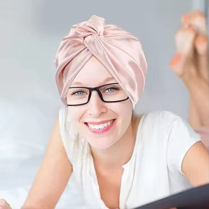 100% Mulberry Silk Twist Sleep Turban for Curls (SB27)