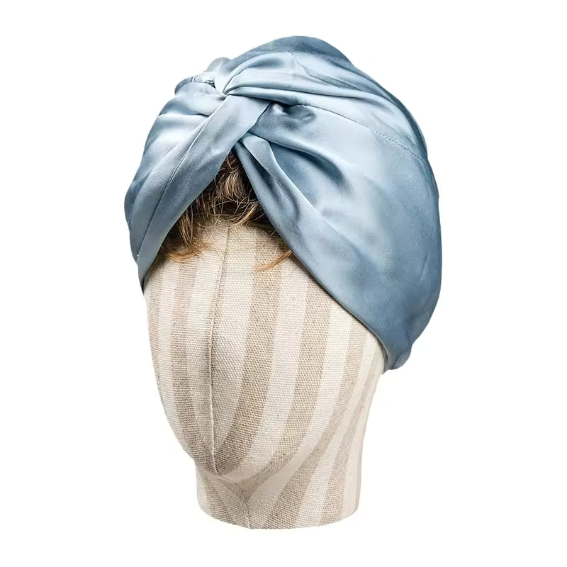 100% Mulberry Silk Twist Sleep Turban for Curls (SB27)
