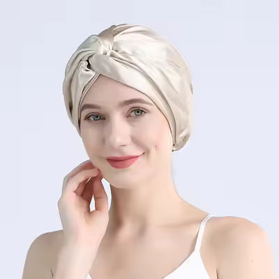 100% Mulberry Silk Twist Sleep Turban for Curls (SB27)