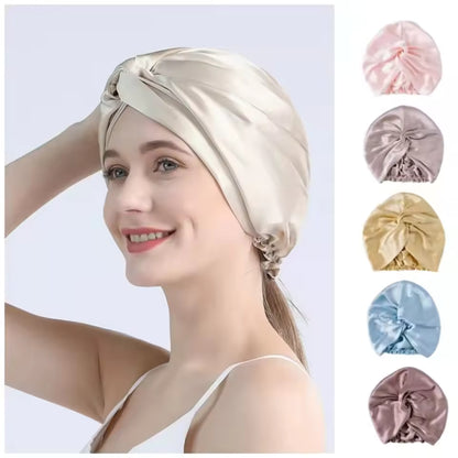 100% Mulberry Silk Twist Sleep Turban for Curls (SB27)