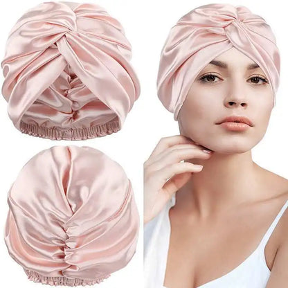 100% Mulberry Silk Twist Sleep Turban for Curls (SB27)