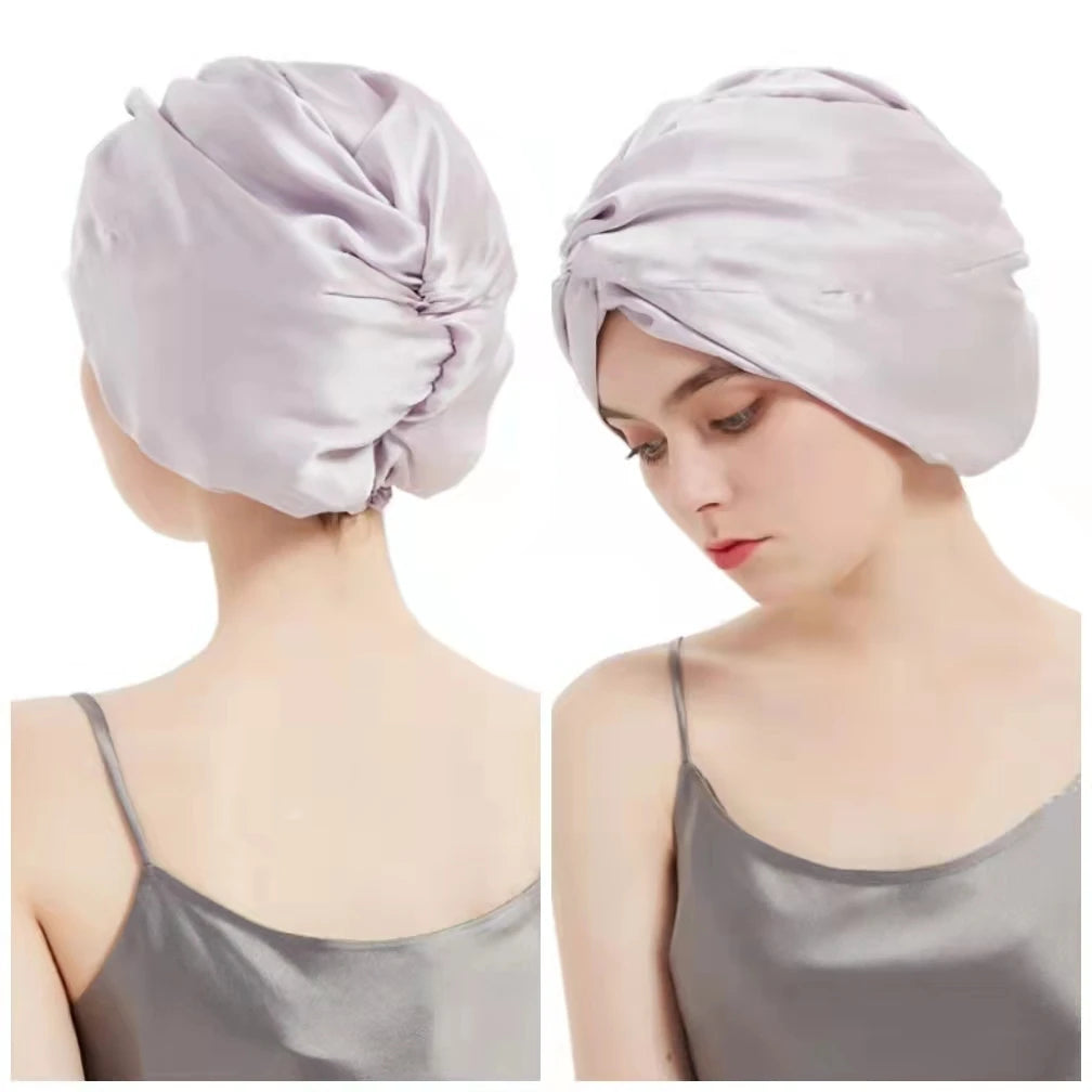 100% Mulberry Silk Twist Sleep Turban for Curls (SB27)