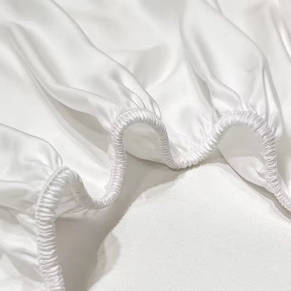 22 Momme Mulberry Silk Fitted Sheet – 25cm Deep Mattress Cover (SB48)