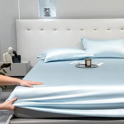 23 Momme Mulberry Silk Fitted Sheet – 30cm Deep Mattress Cover (SB60)