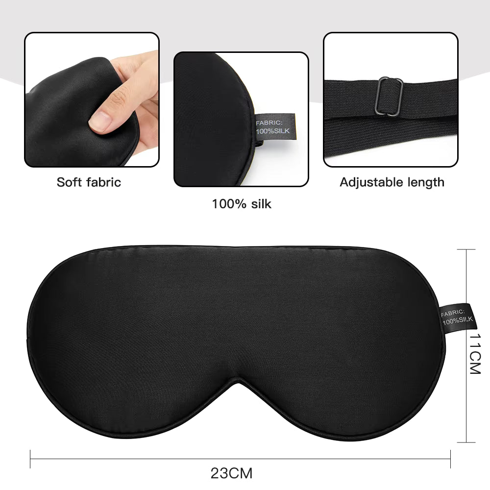 100% Mulberry Silk Ultra-Soft Sleep Mask (SB29)