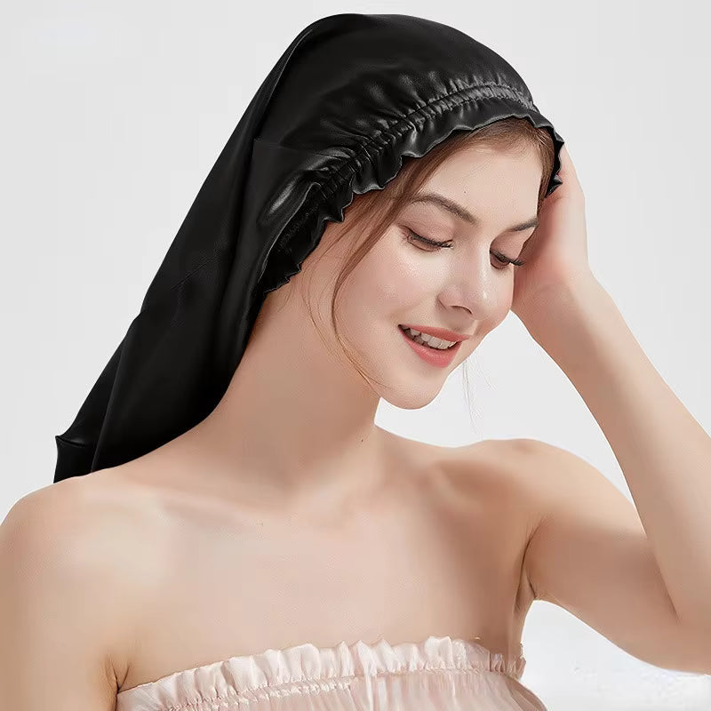 100% Mulberry Silk Long Anti-Frizz Sleep Bonnet (SB28)