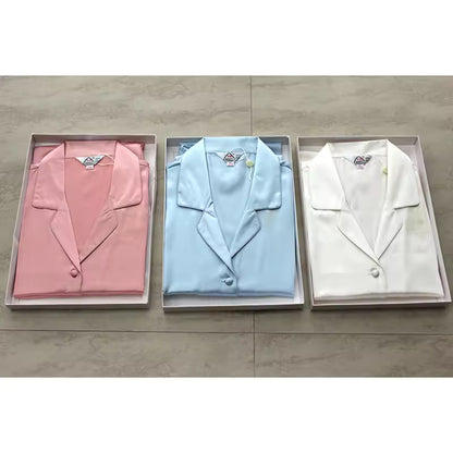 Women’s 100% Mulberry Silk Long Sleeve Pyjama Set, 19 Momme (SB33)