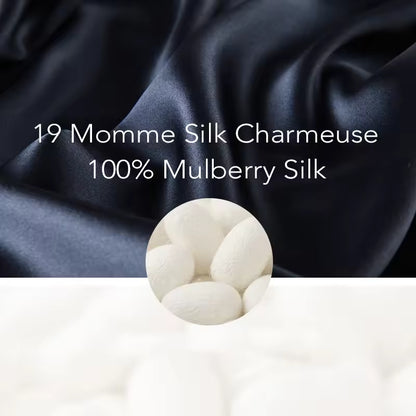 Women’s 100% Mulberry Silk Long Sleeve Pyjama Set, 19 Momme (SB33)